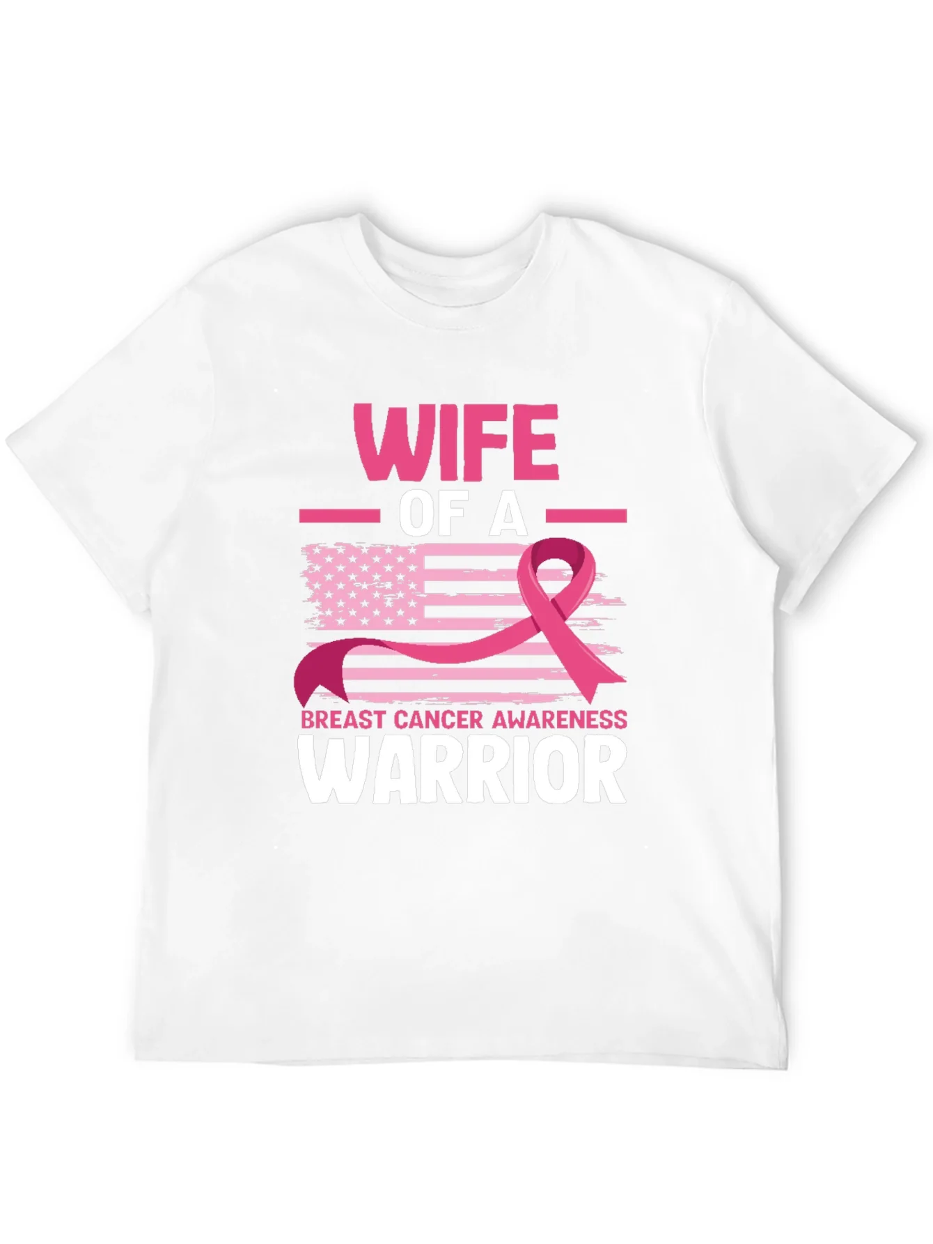 Wife of a Warrior Breast Cancer Awareness T-Shirt