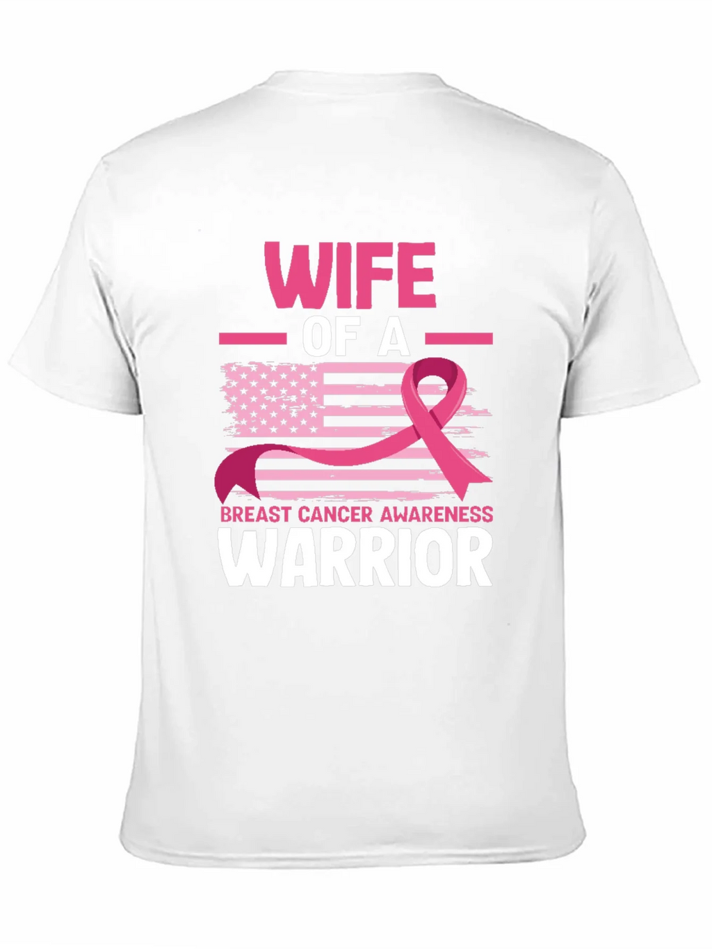 Wife of a Warrior Breast Cancer Awareness T-Shirt