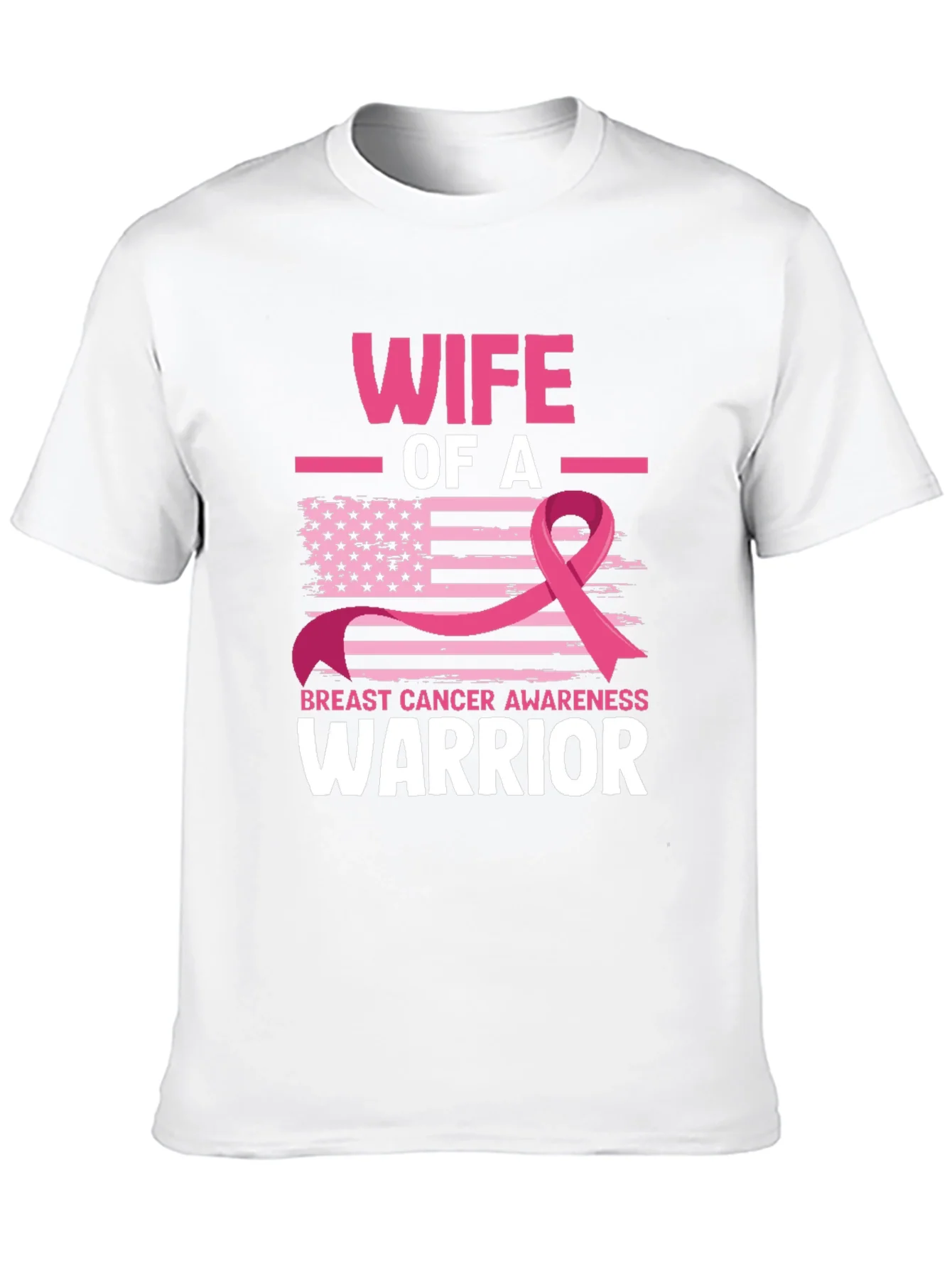 Wife of a Warrior Breast Cancer Awareness T-Shirt