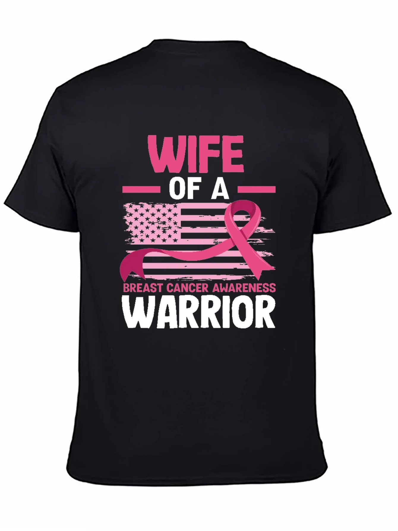 Wife of a Warrior Breast Cancer Awareness T-Shirt