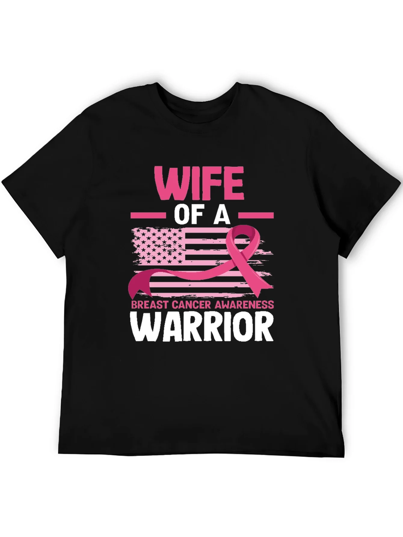 Wife of a Warrior Breast Cancer Awareness T-Shirt