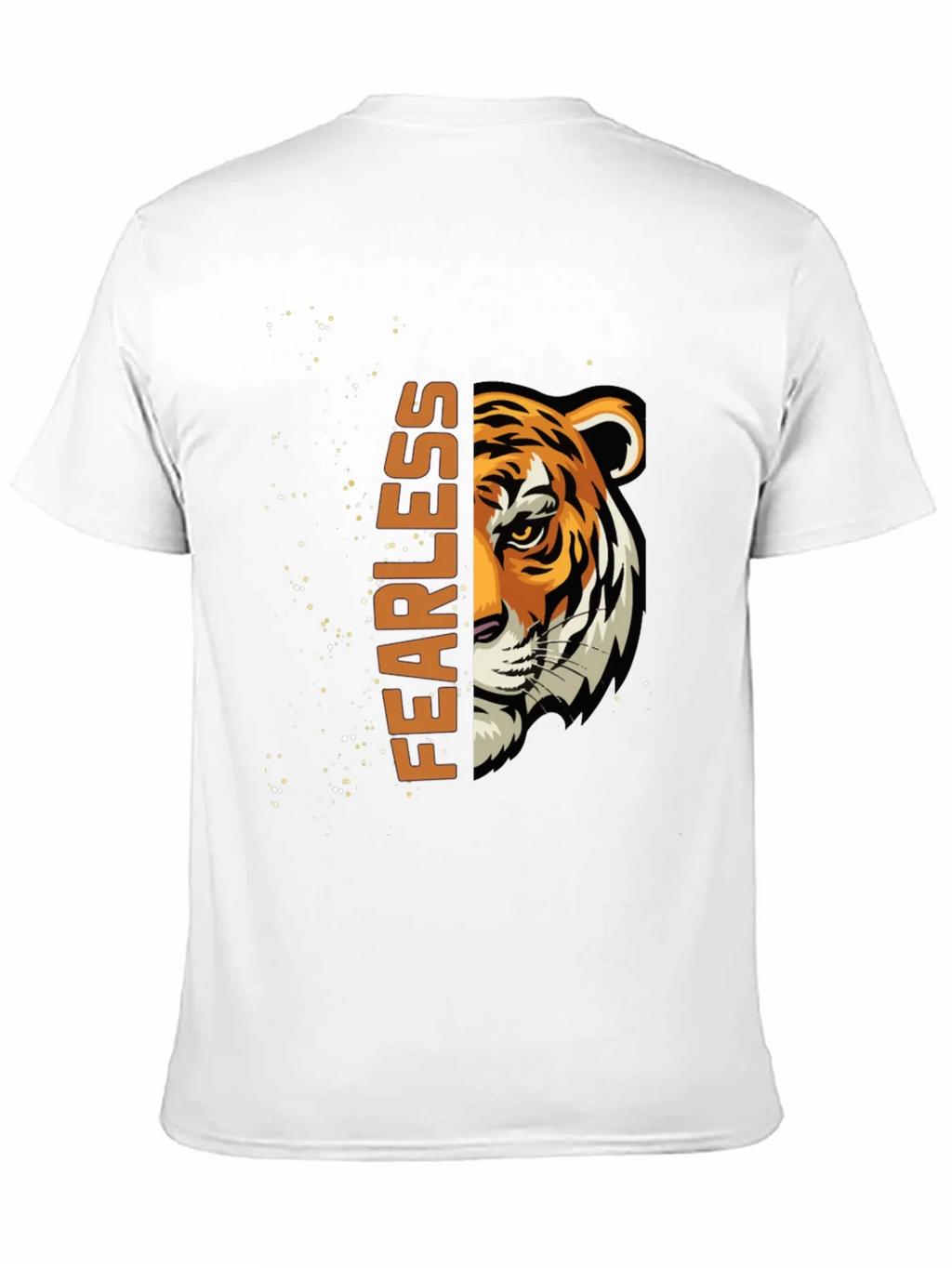 Fearless Tiger Graphic T-Shirt - Black Cotton Tee
