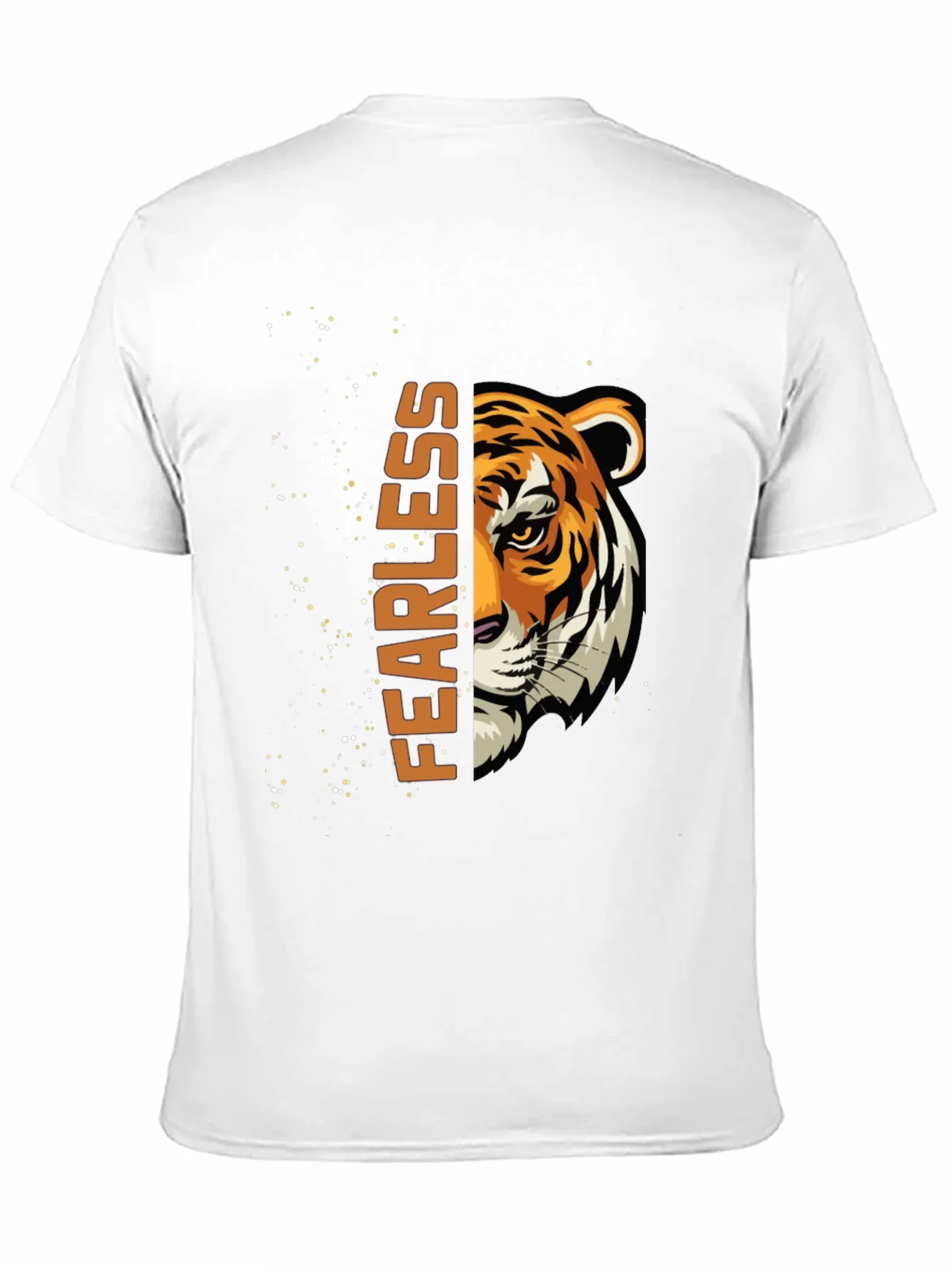 Fearless Tiger Graphic T-Shirt - Black Cotton Tee