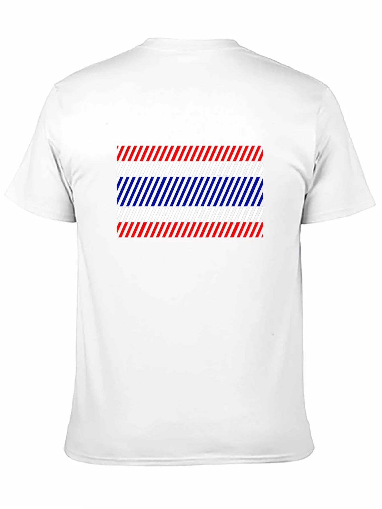 Thailand Flag Diagonal Stripes Black T-Shirt
