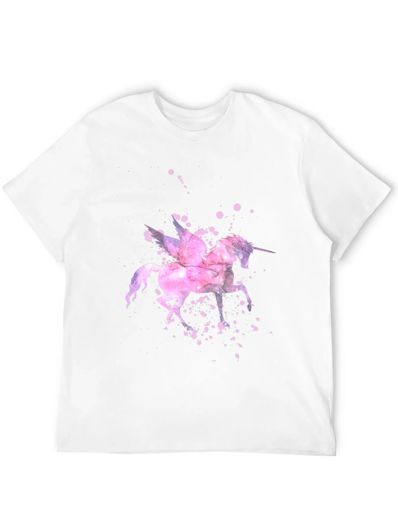 Unicorn Pegasus Graphic T-Shirt - Black Cotton Tee