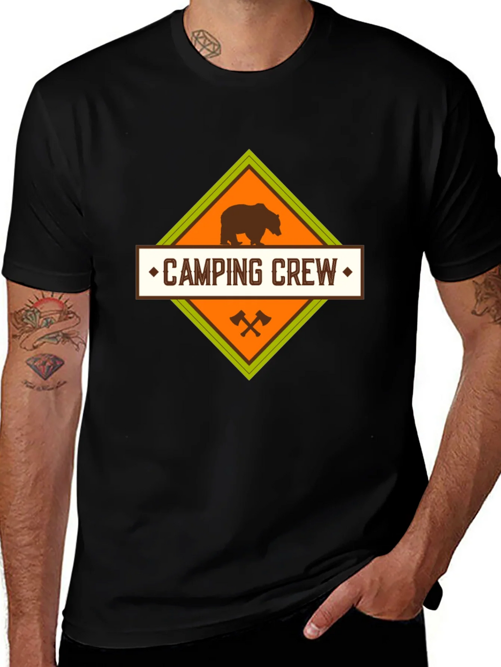 Camping Crew Bear Graphic Tee