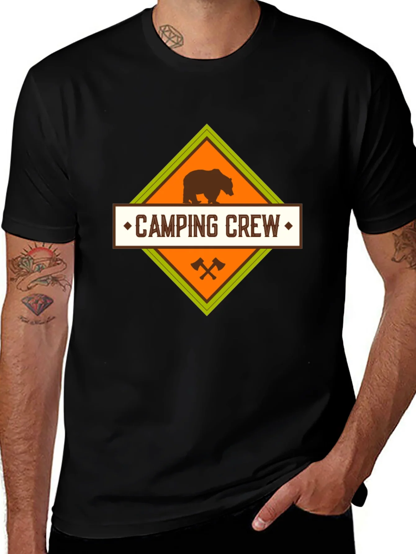 Camping Crew Bear Graphic Tee