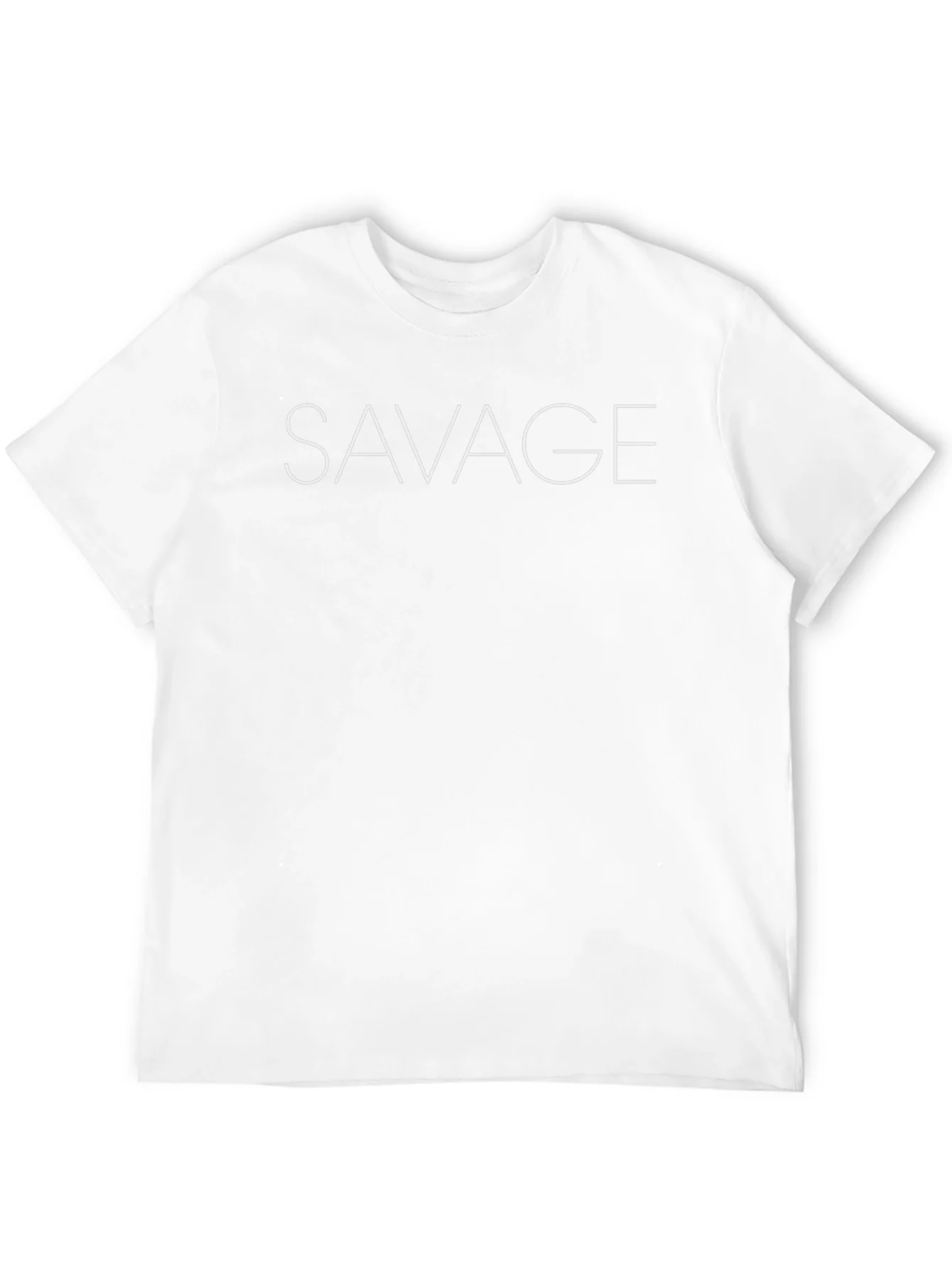 Savage Graphic Print Tee - Black Casual Shirt