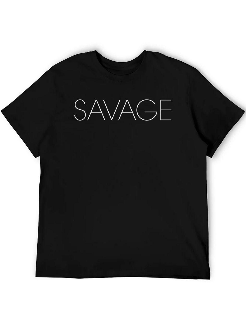 Savage Graphic Print Tee - Black Casual Shirt