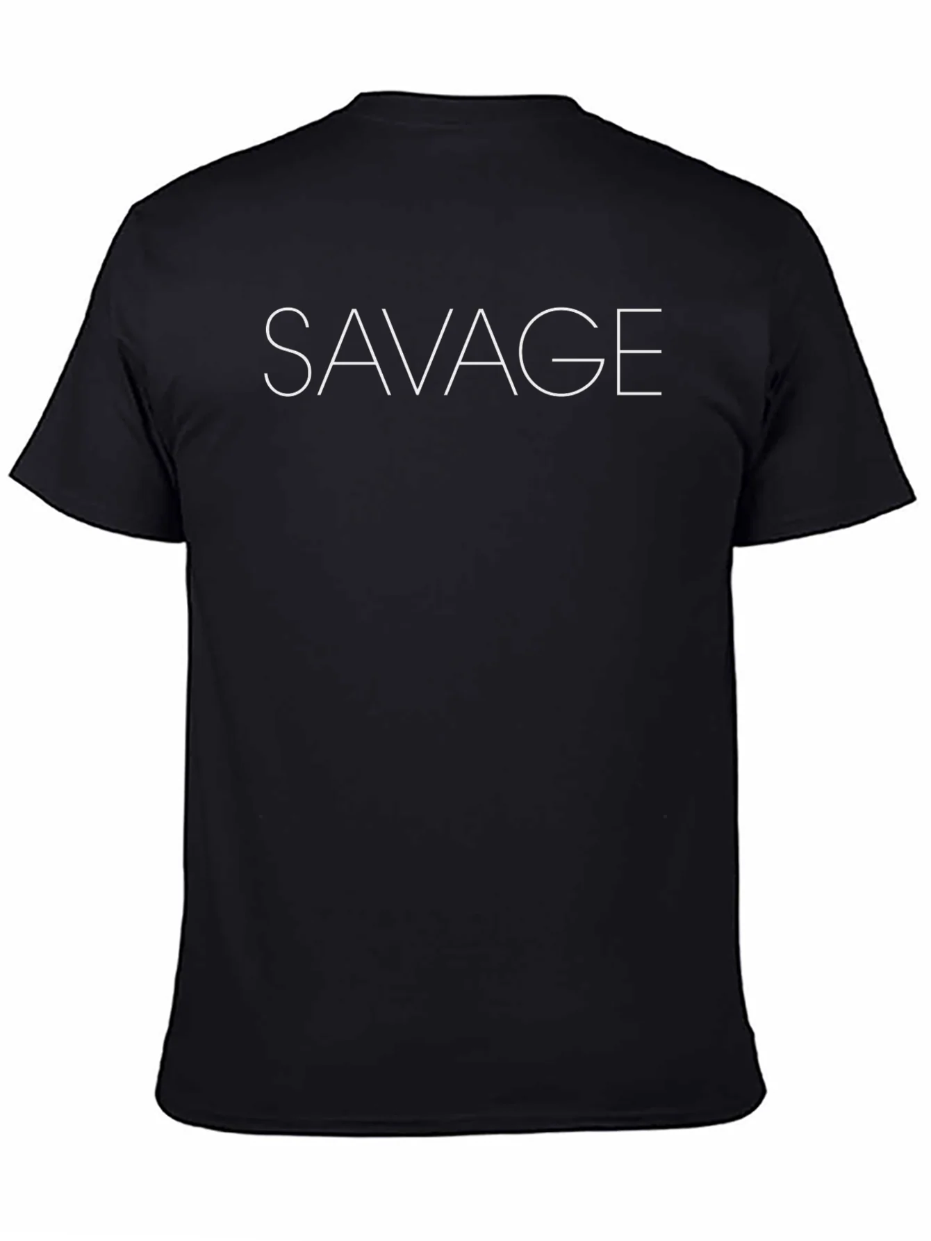 Savage Graphic Print Tee - Black Casual Shirt