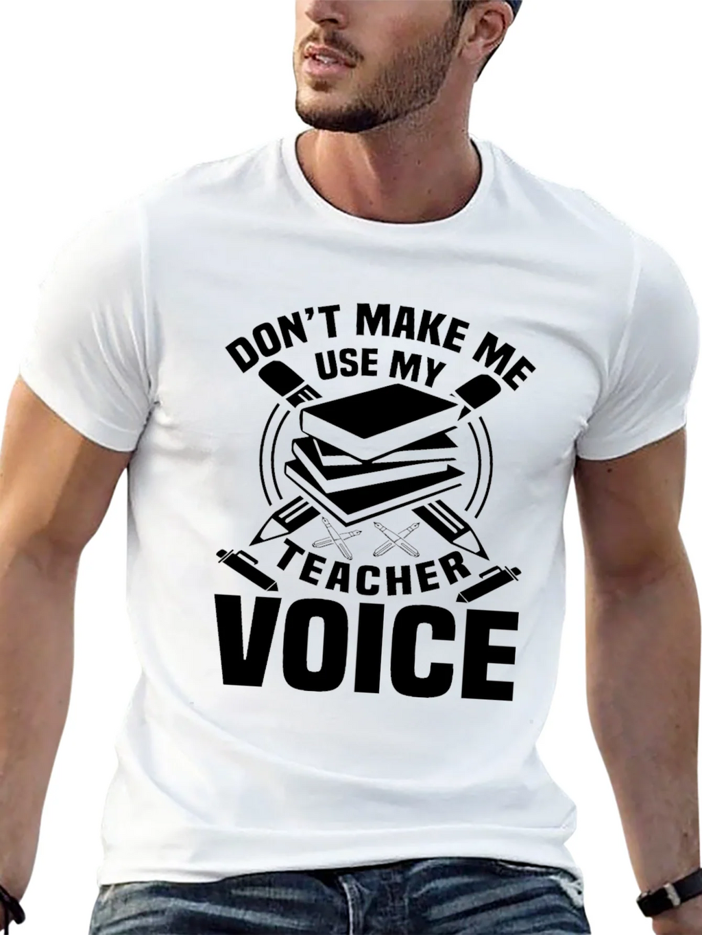 Teacher Voice Graphic Tee - Black