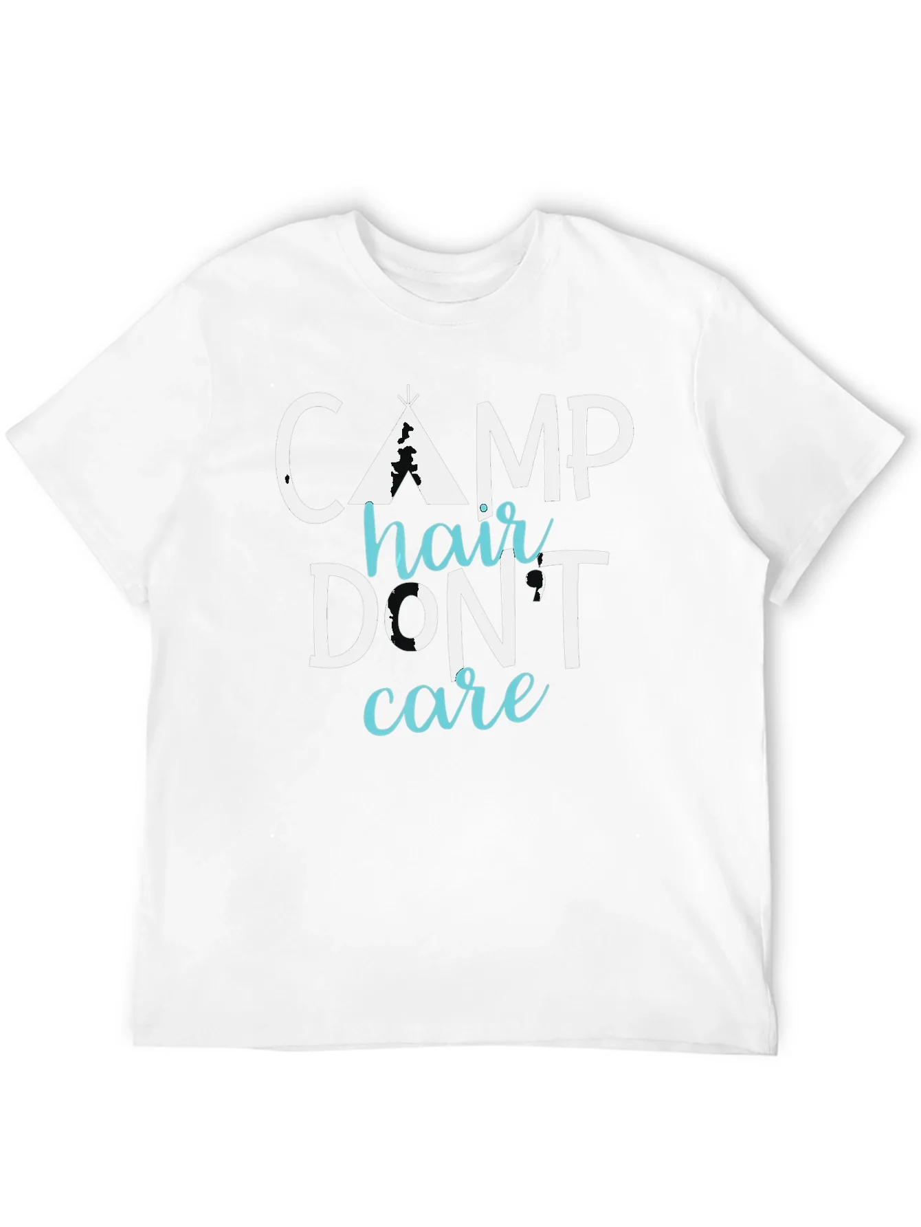 Camp Hair Dont Care Tee - Funny Camping Shirt