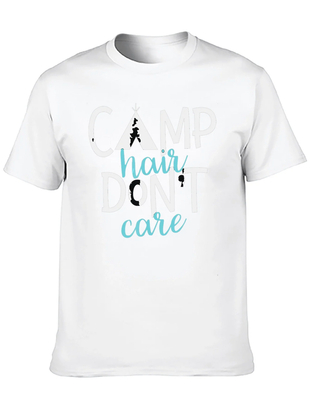 Camp Hair Dont Care Tee - Funny Camping Shirt