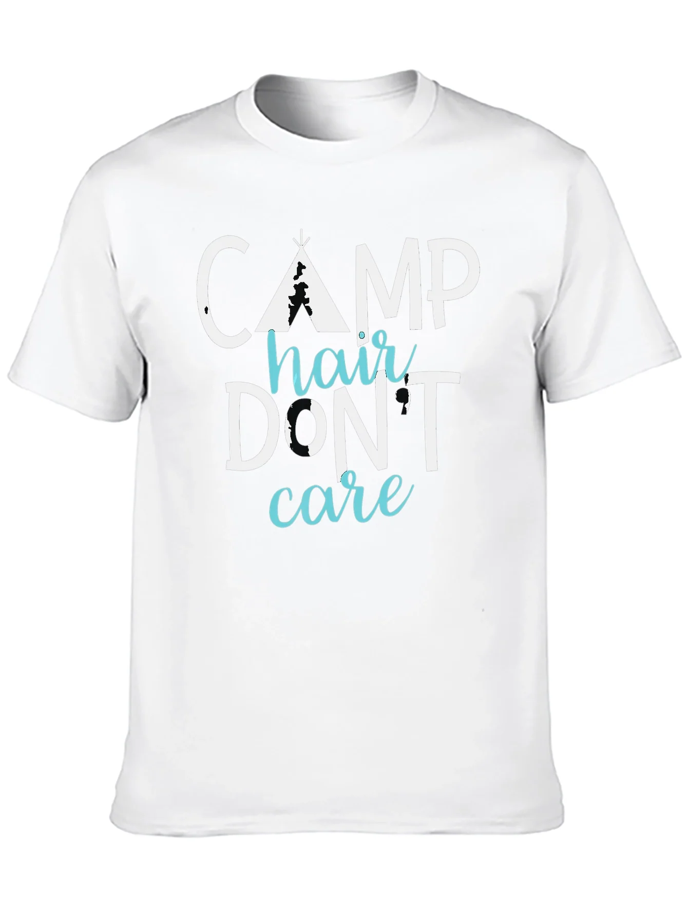Camp Hair Dont Care Tee - Funny Camping Shirt