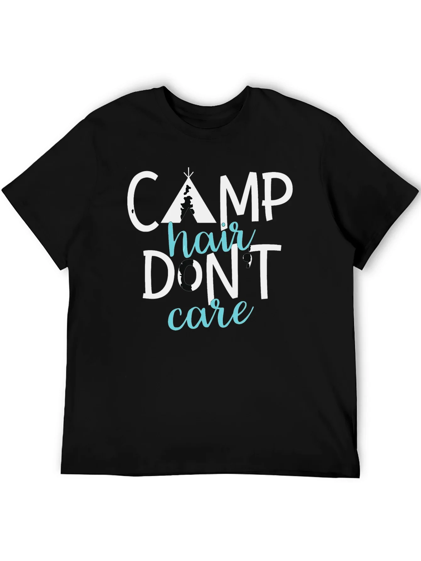 Camp Hair Dont Care Tee - Funny Camping Shirt