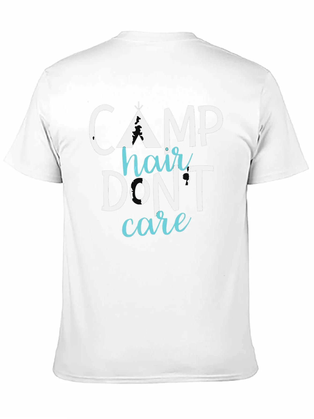 Camp Hair Dont Care Tee - Funny Camping Shirt