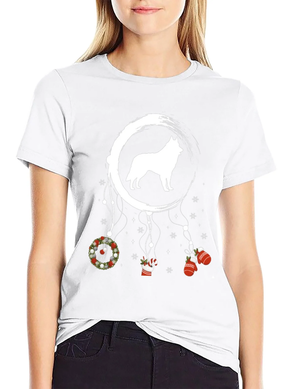 Husky Christmas Dreamcatcher T-Shirt