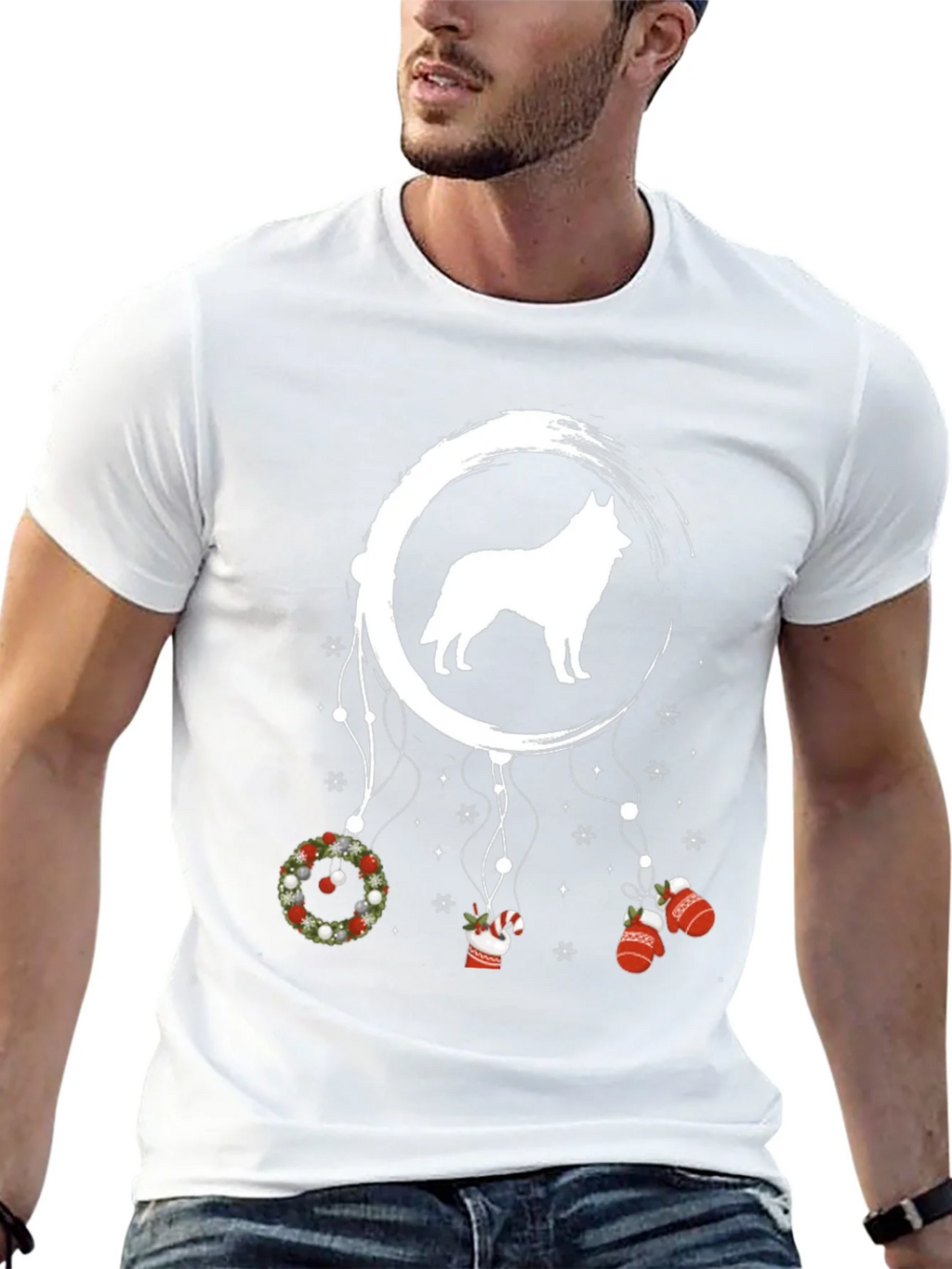Husky Christmas Dreamcatcher T-Shirt