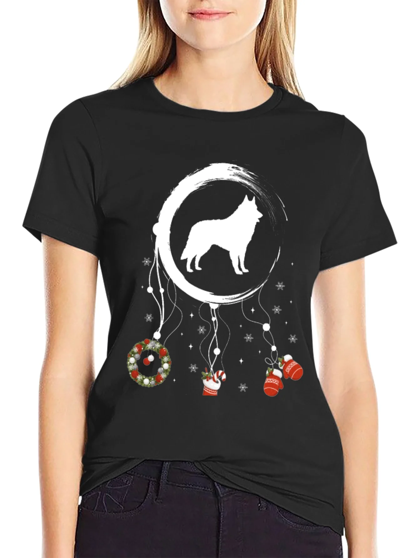 Husky Christmas Dreamcatcher T-Shirt