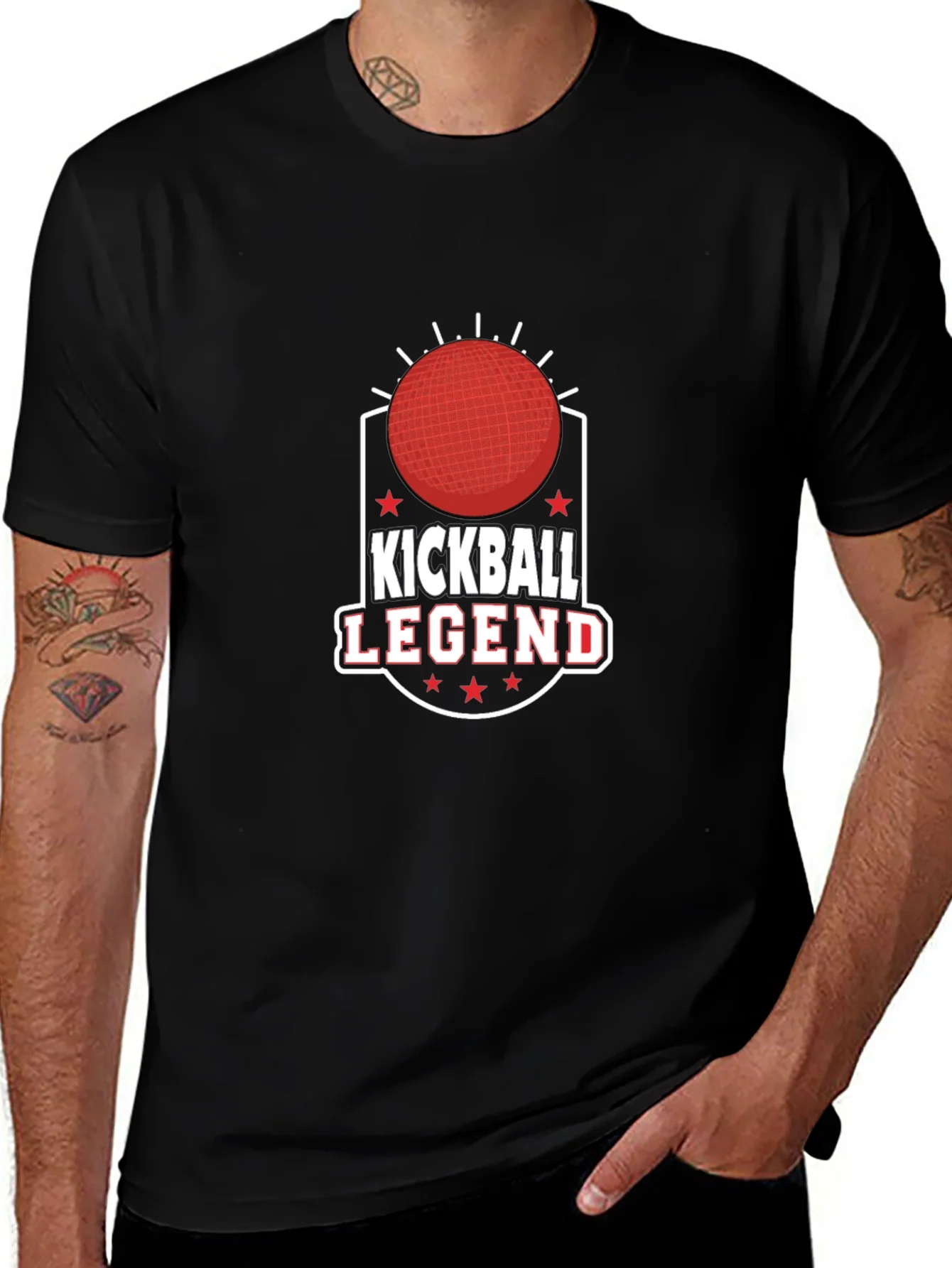 Kickball Legend Graphic Tee - Black