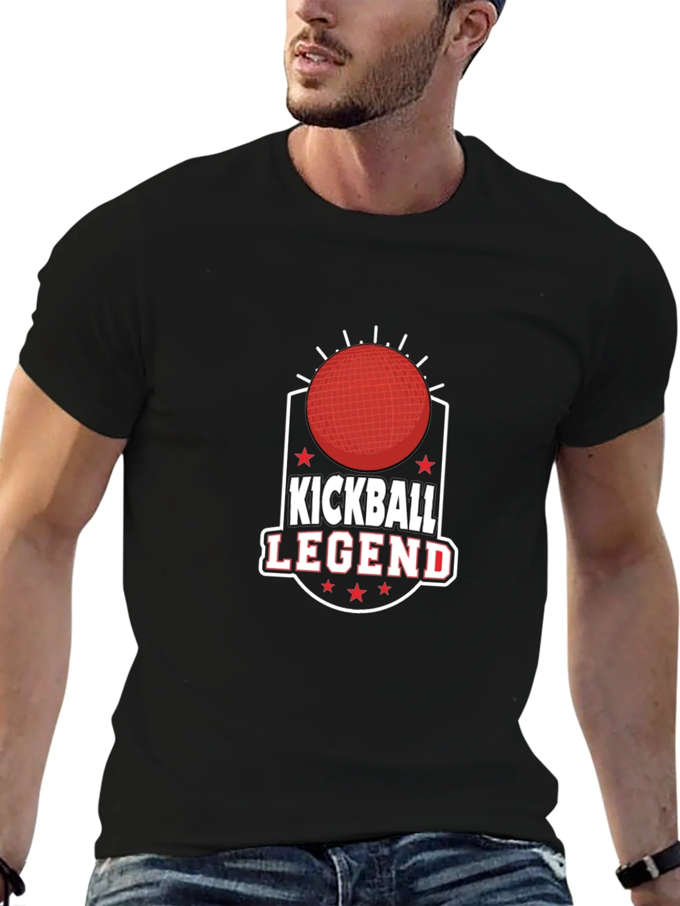 Kickball Legend Graphic Tee - Black