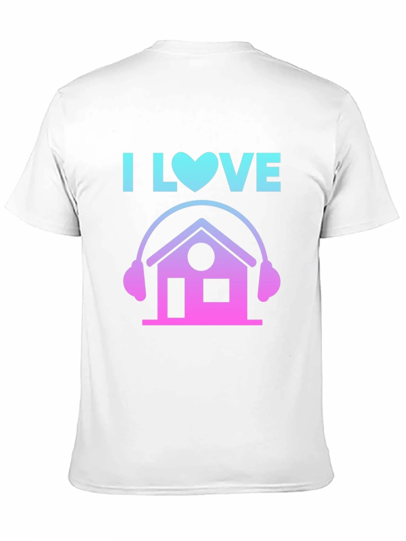 I Love House Music Graphic Tee - DJ House Party Shirt