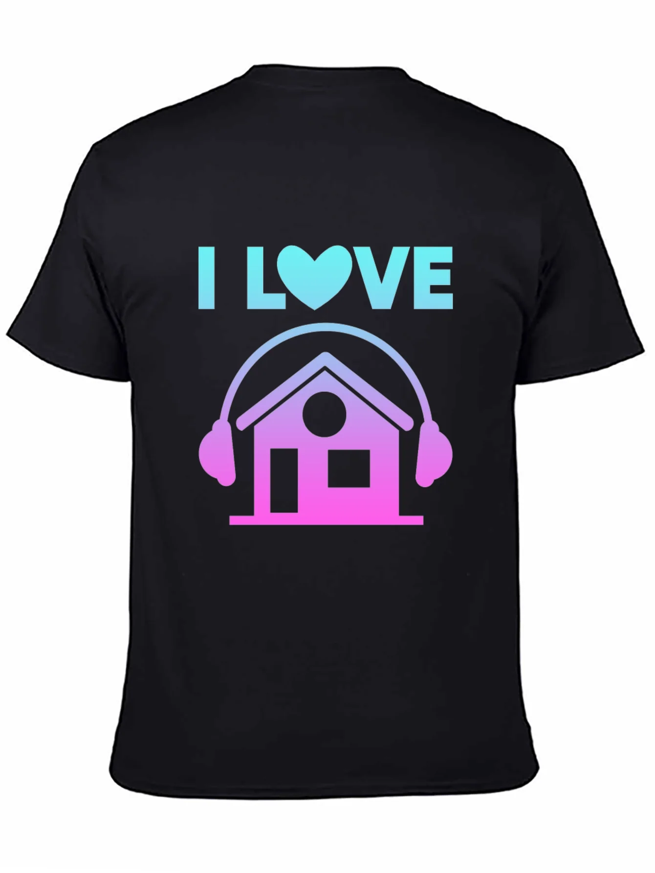 I Love House Music Graphic Tee - DJ House Party Shirt