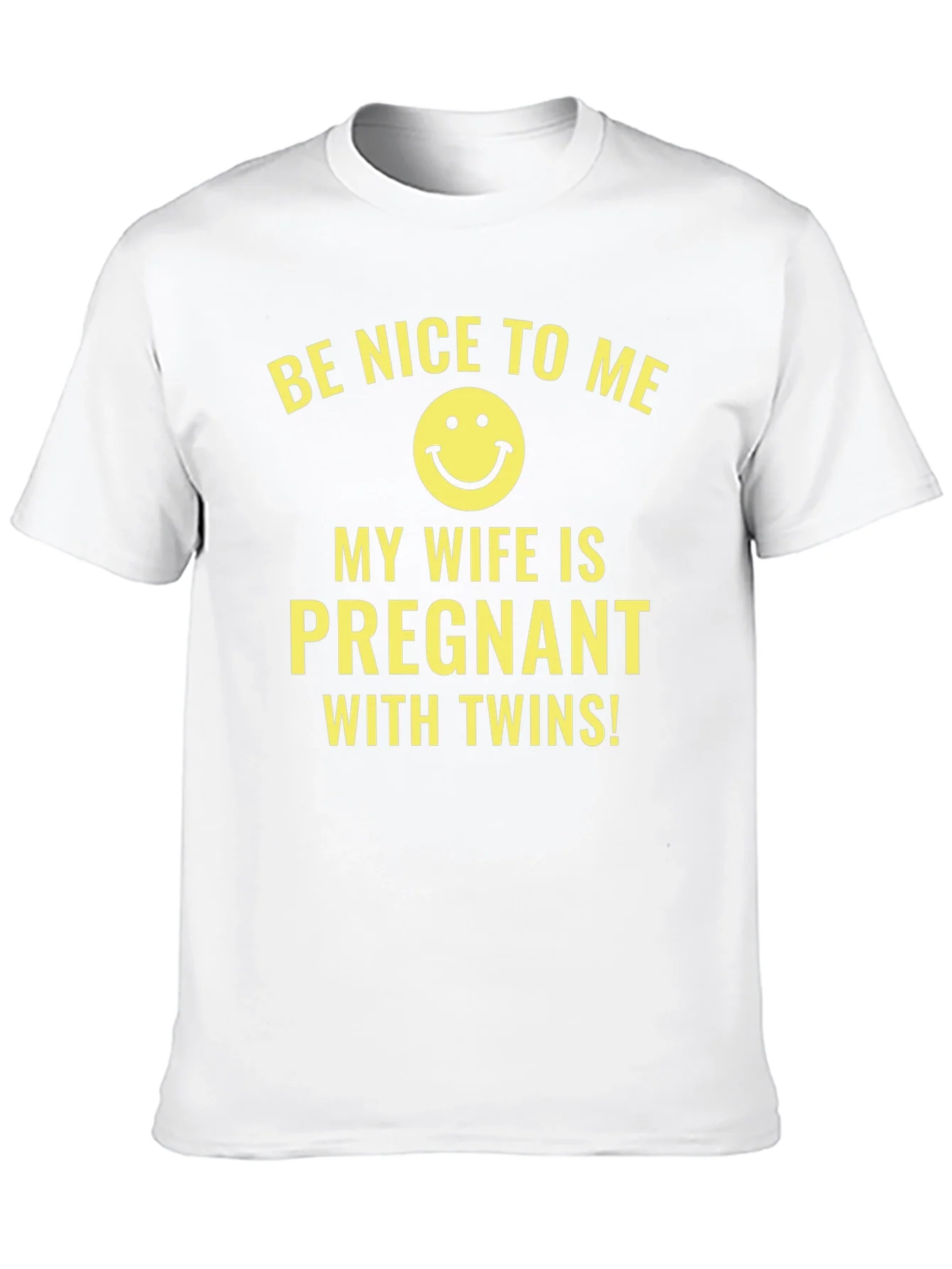 Funny Pregnancy Announcement T-Shirt: My Wife Is Pregnant With Twins!