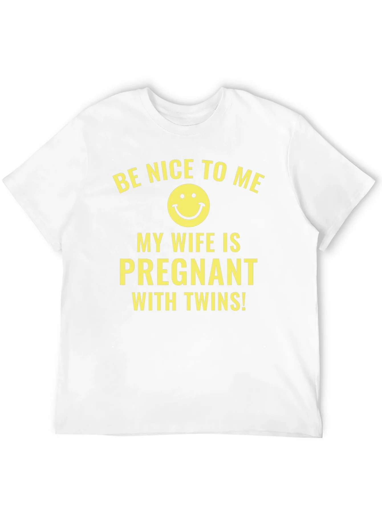 Funny Pregnancy Announcement T-Shirt: My Wife Is Pregnant With Twins!