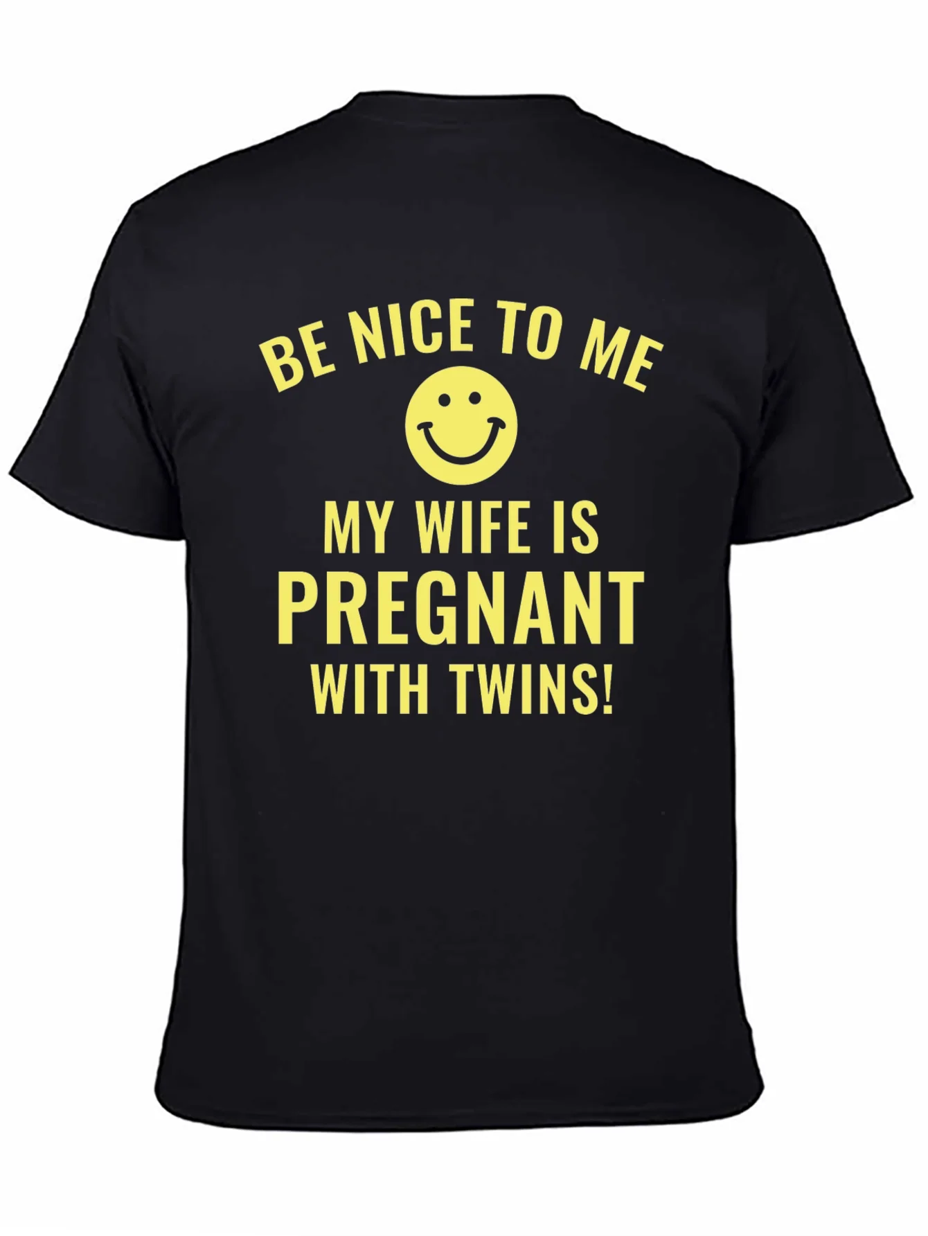 Funny Pregnancy Announcement T-Shirt: My Wife Is Pregnant With Twins!