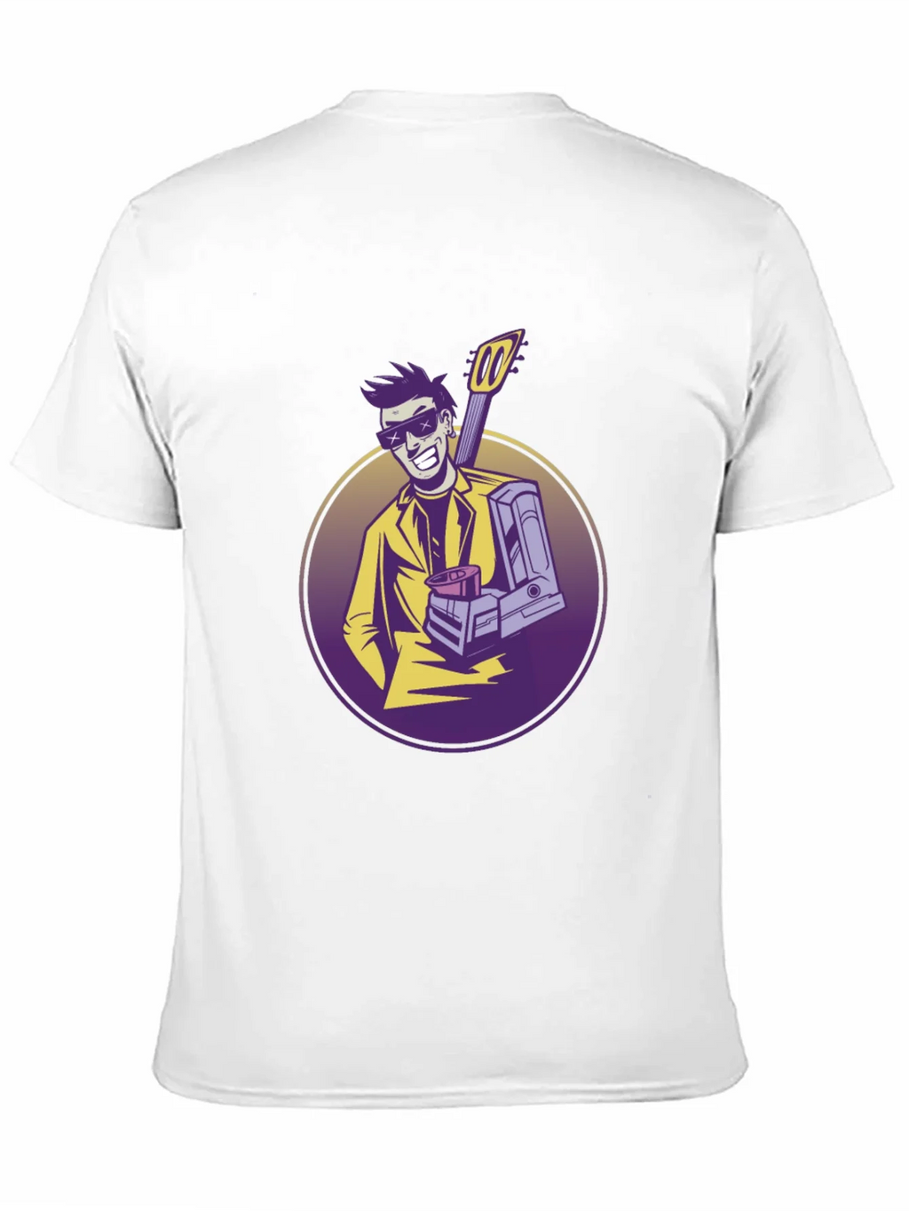 Cool Musician Graphic T-Shirt - Black