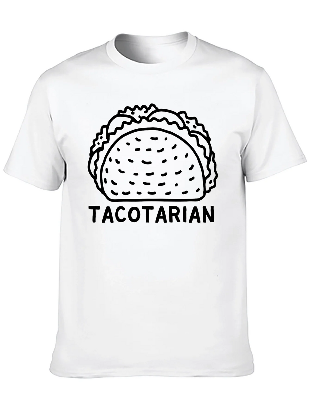 Tacotarian Black T-Shirt - Funny Taco Lover Tee
