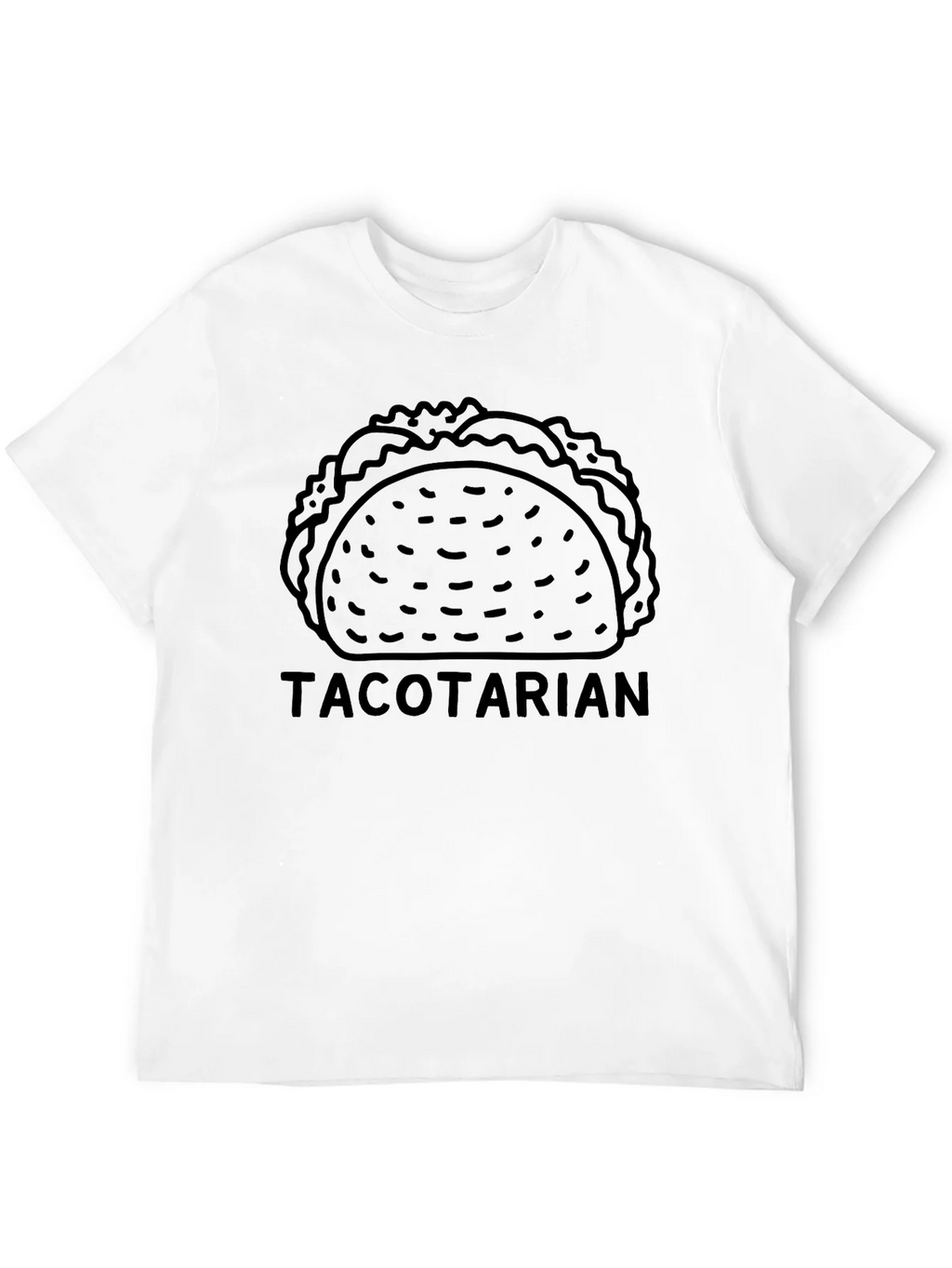 Tacotarian Black T-Shirt - Funny Taco Lover Tee