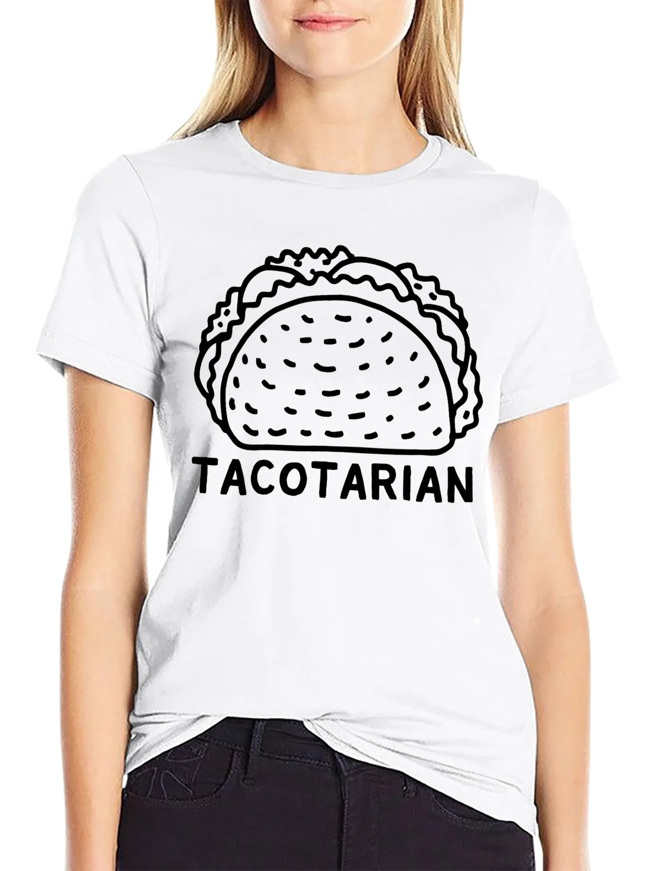 Tacotarian Black T-Shirt - Funny Taco Lover Tee