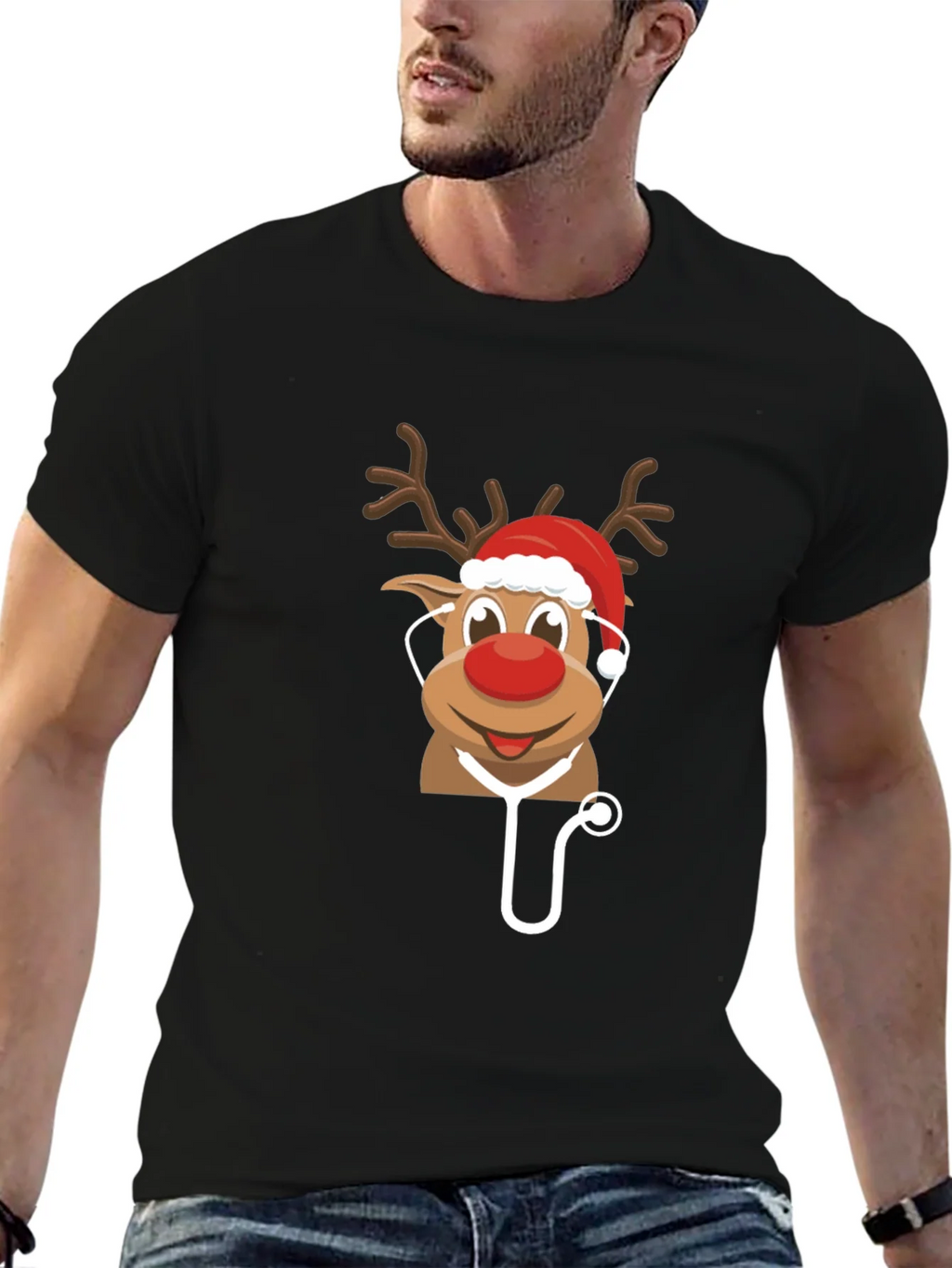 Christmas Reindeer Doctor T-Shirt
