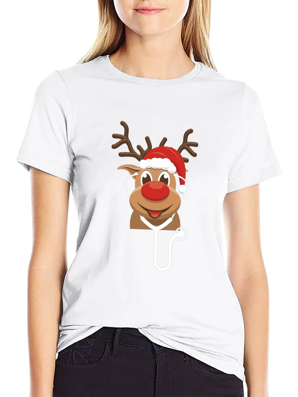 Christmas Reindeer Doctor T-Shirt