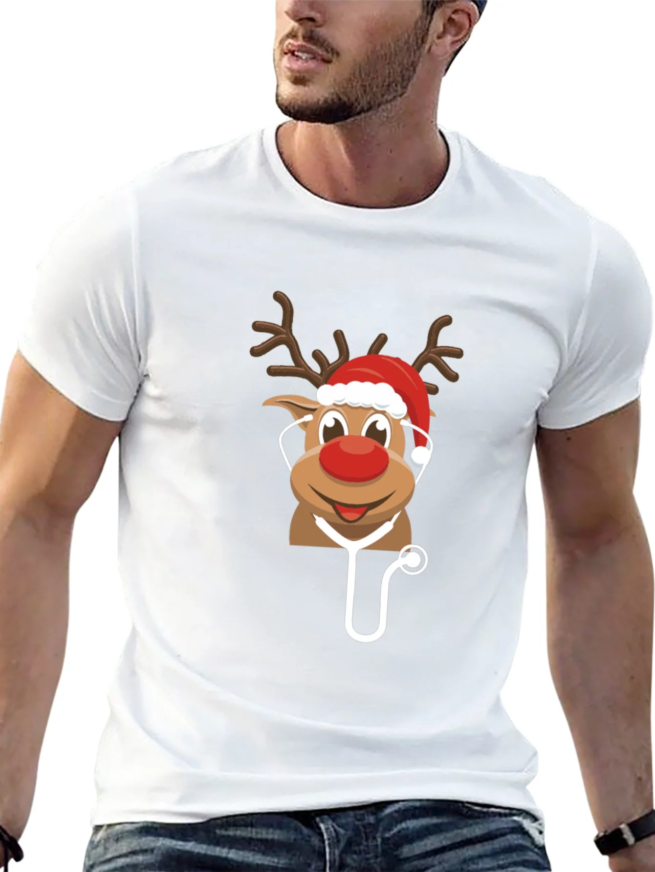 Christmas Reindeer Doctor T-Shirt
