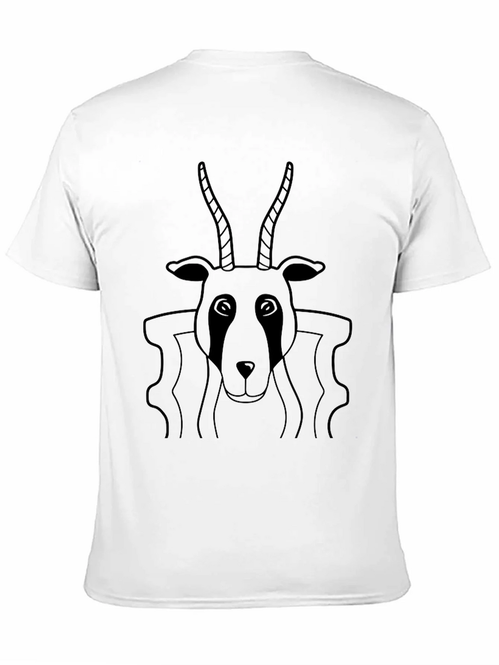 Black Antelope Graphic Tee - Stylish Comfort