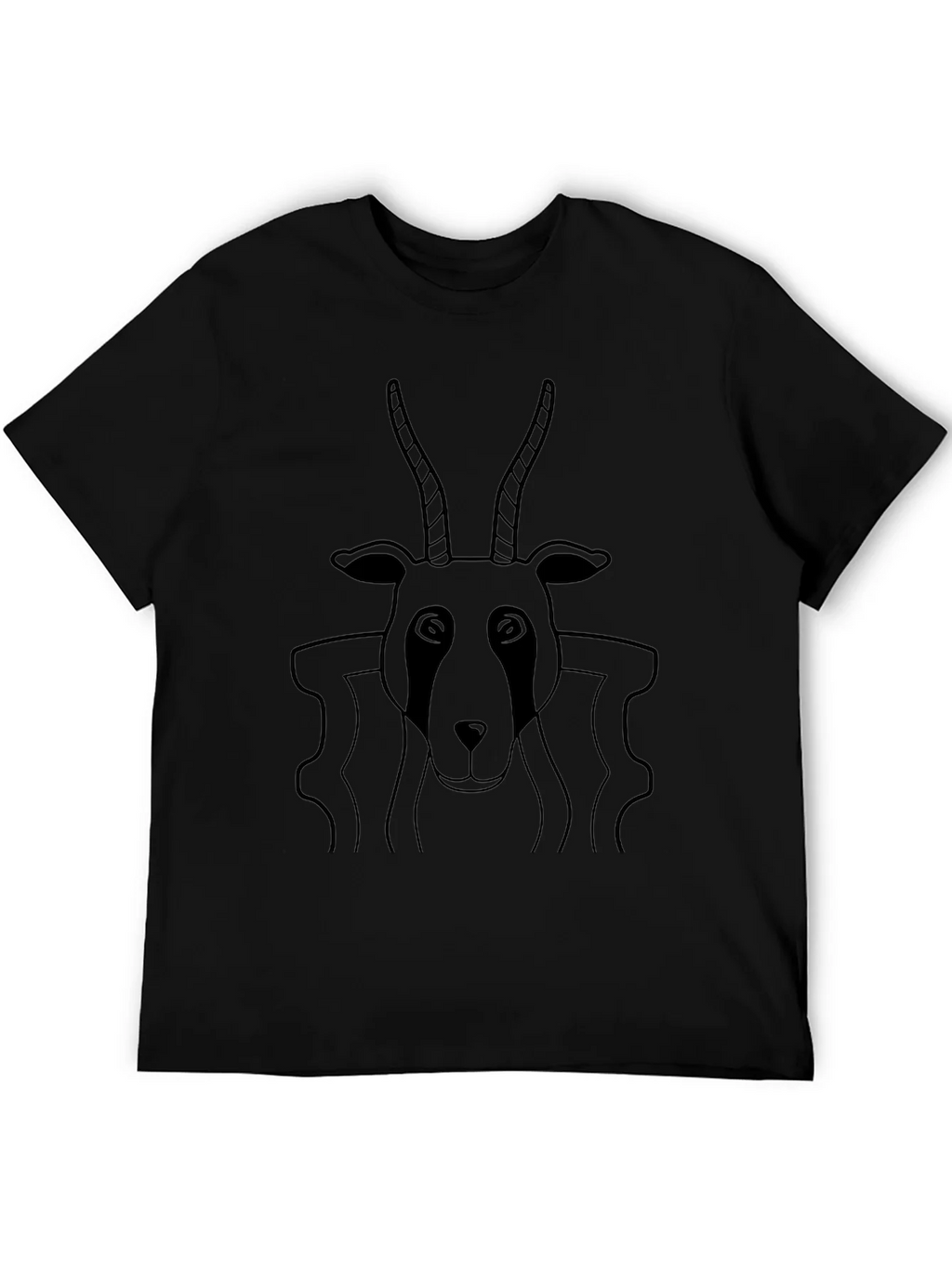 Black Antelope Graphic Tee - Stylish Comfort