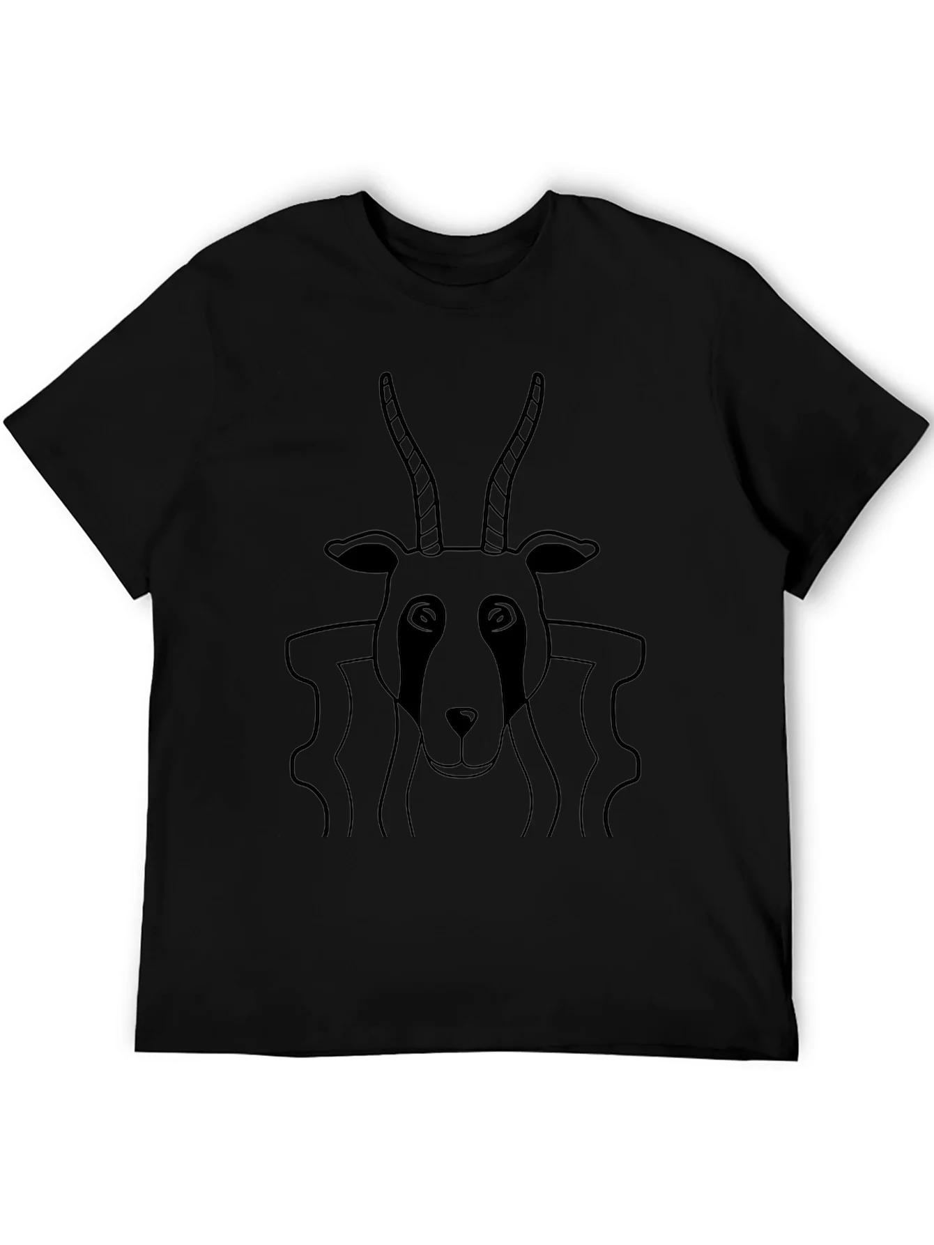 Black Antelope Graphic Tee - Stylish Comfort