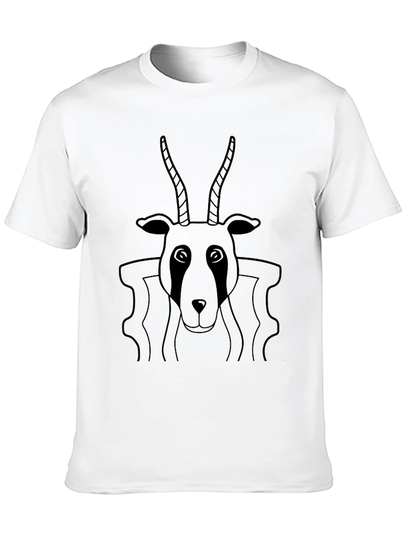 Black Antelope Graphic Tee - Stylish Comfort