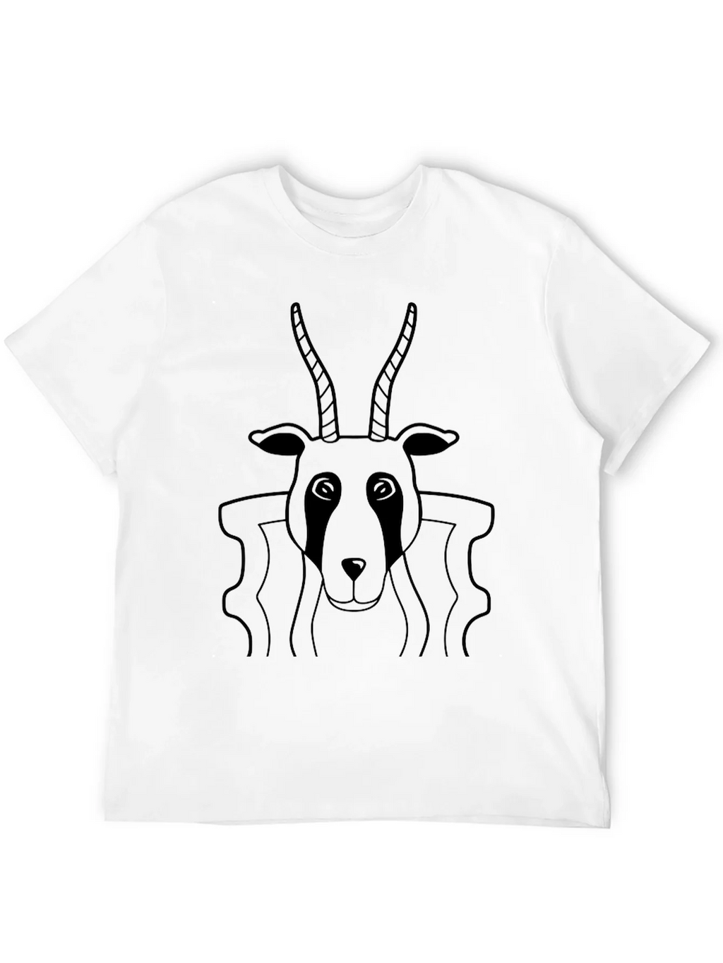 Black Antelope Graphic Tee - Stylish Comfort