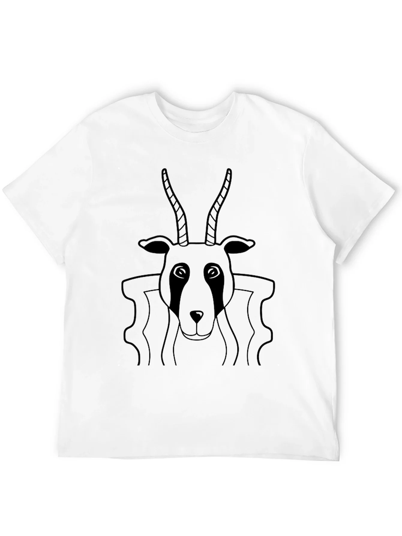 Black Antelope Graphic Tee - Stylish Comfort