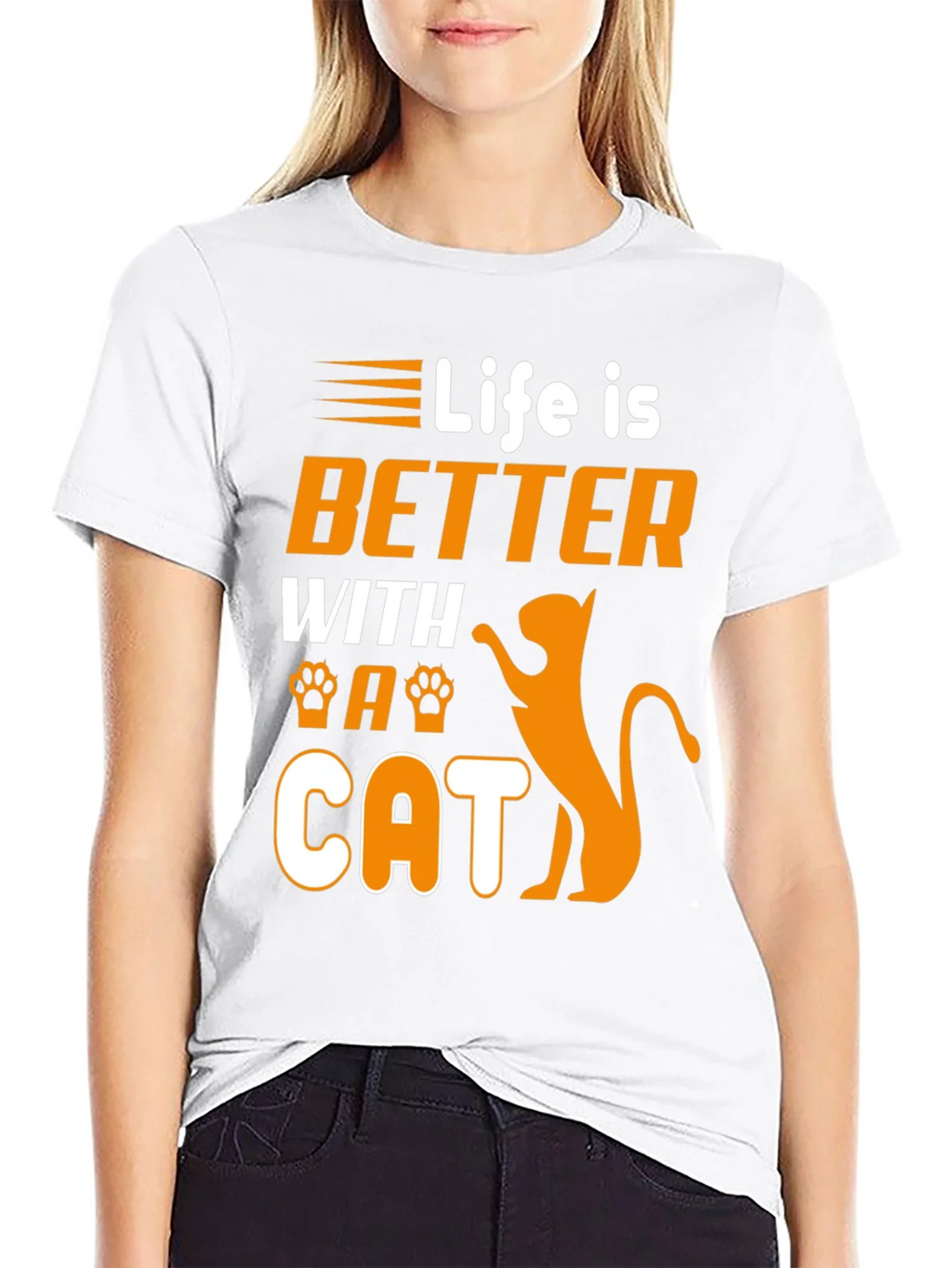 Life is Better With a Cat Graphic Tee