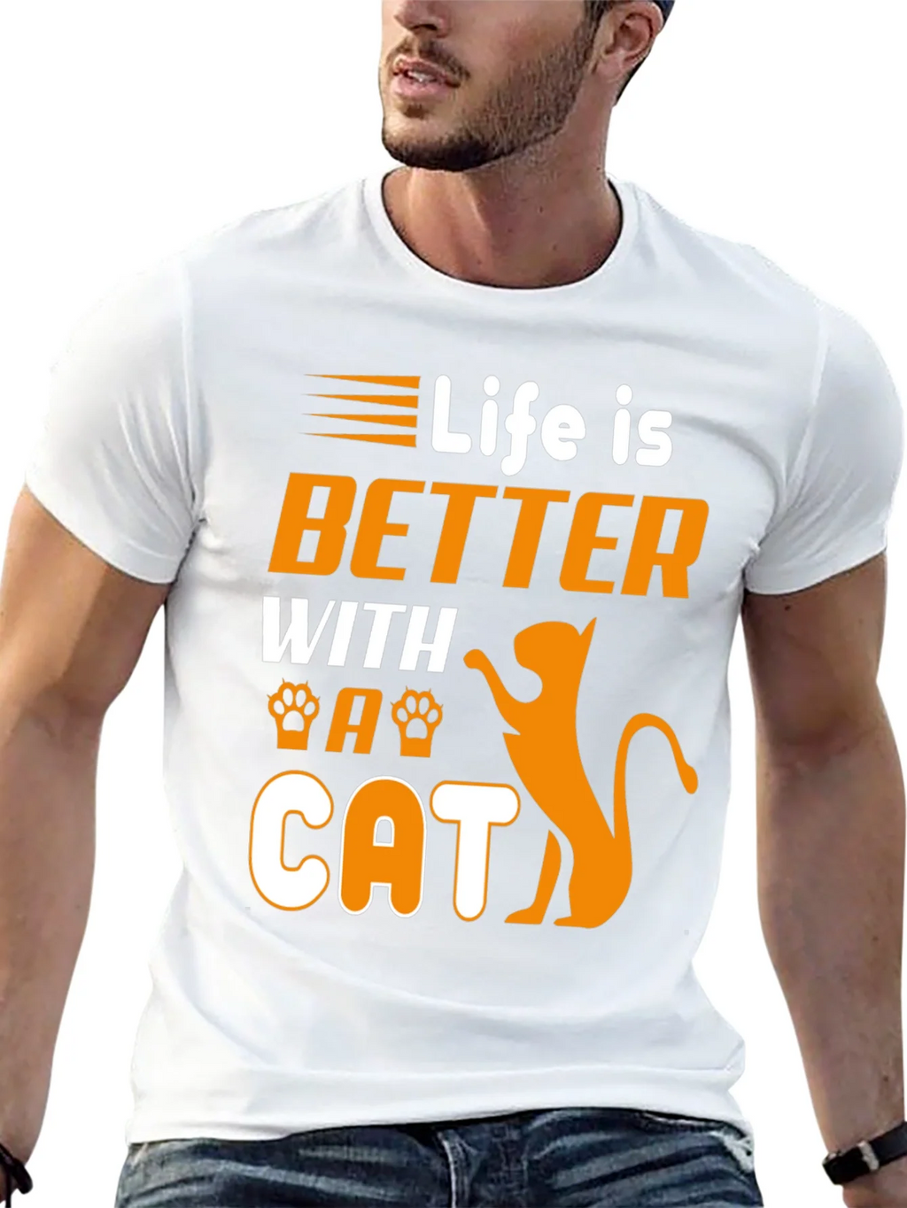 Life is Better With a Cat Graphic Tee