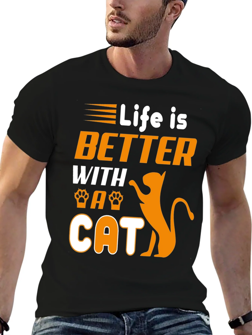 Life is Better With a Cat Graphic Tee