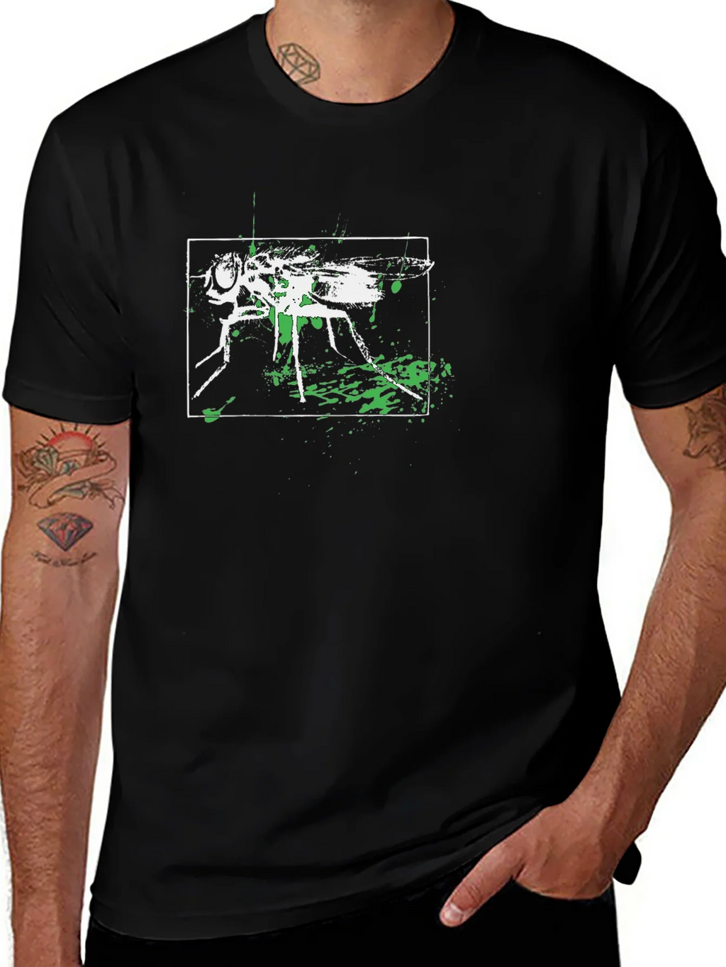 Fly Graphic Tee - Black Cotton Blend