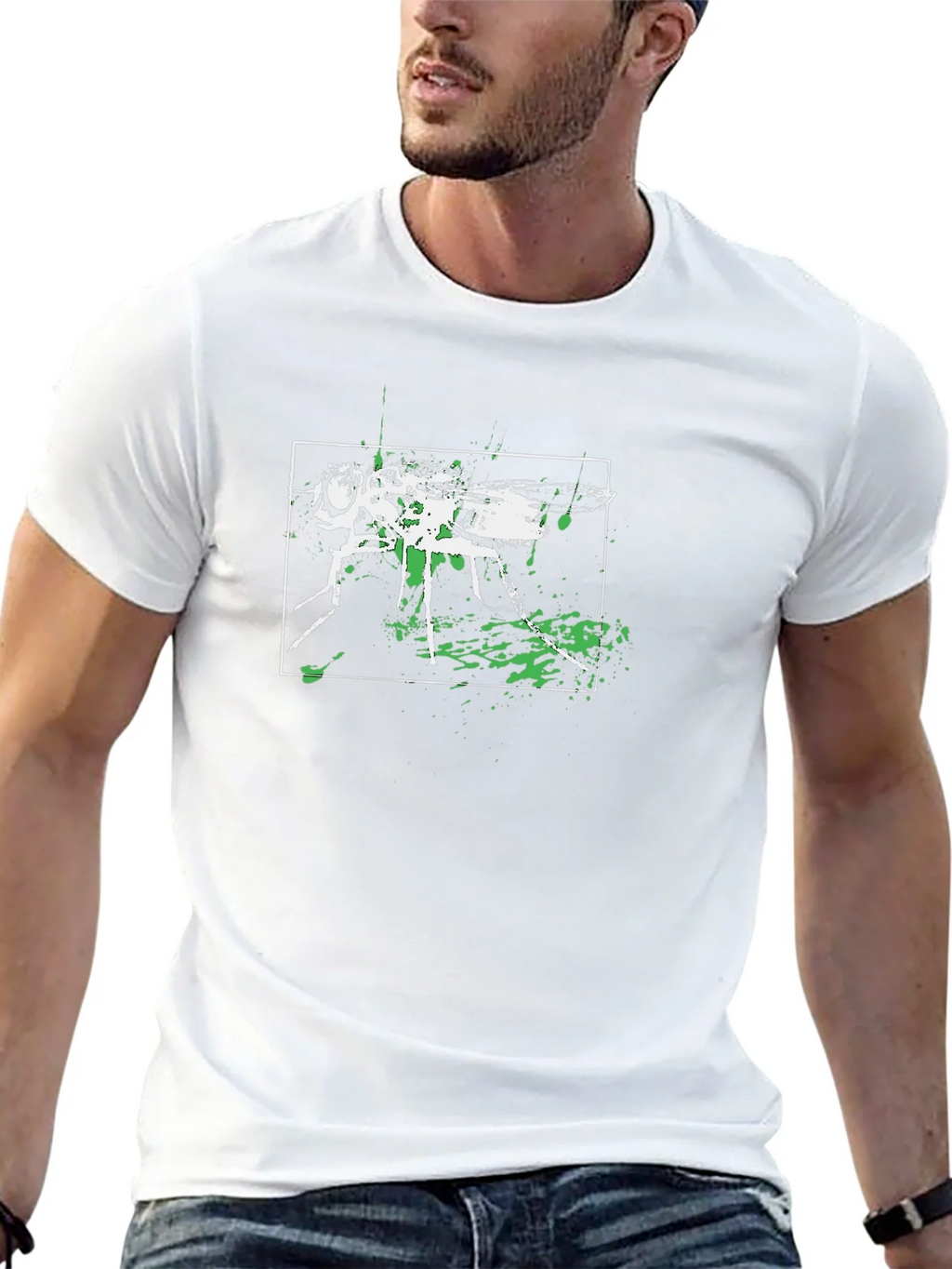 Fly Graphic Tee - Black Cotton Blend
