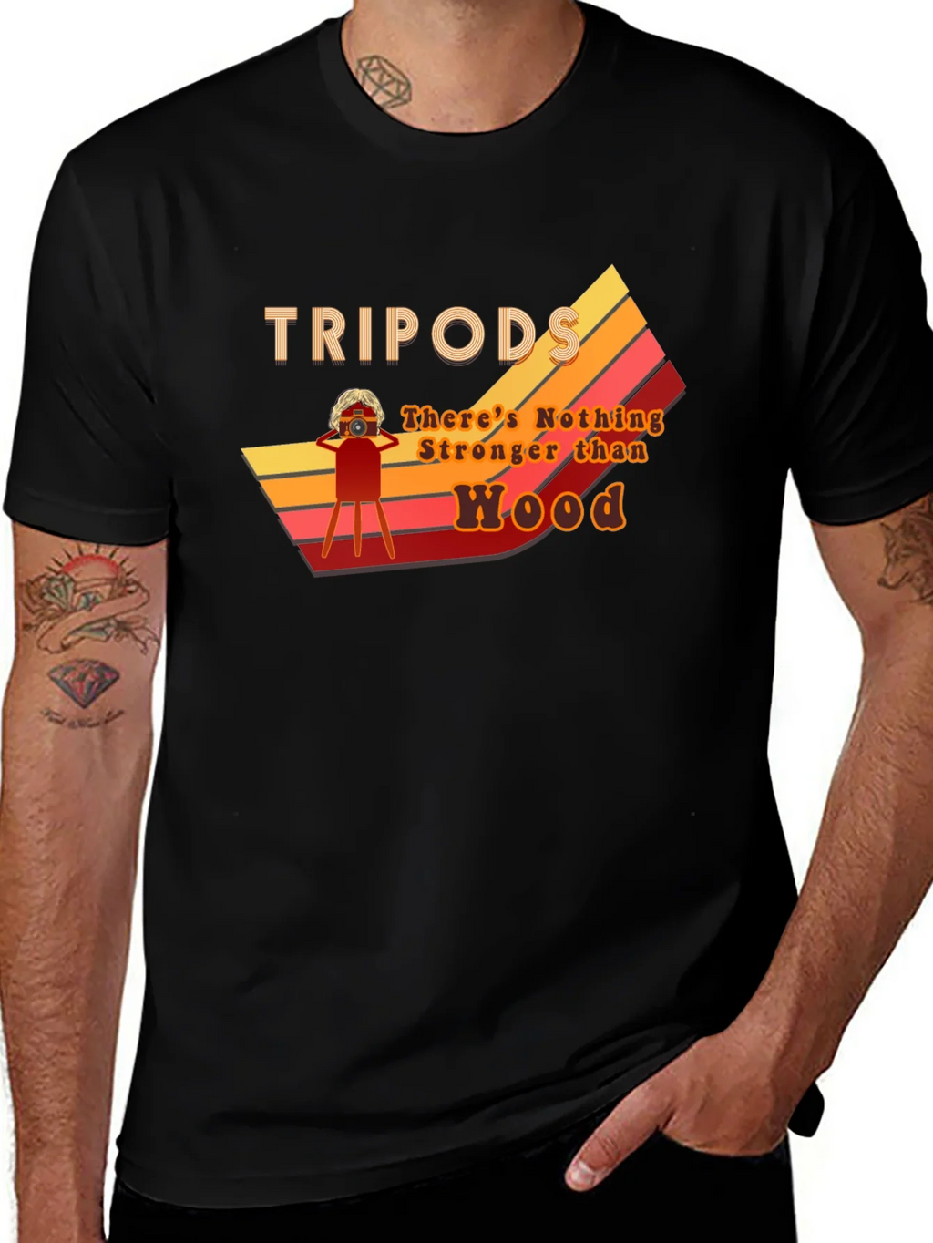 Tripods Theres Nothing Stronger Than Wood T-Shirt