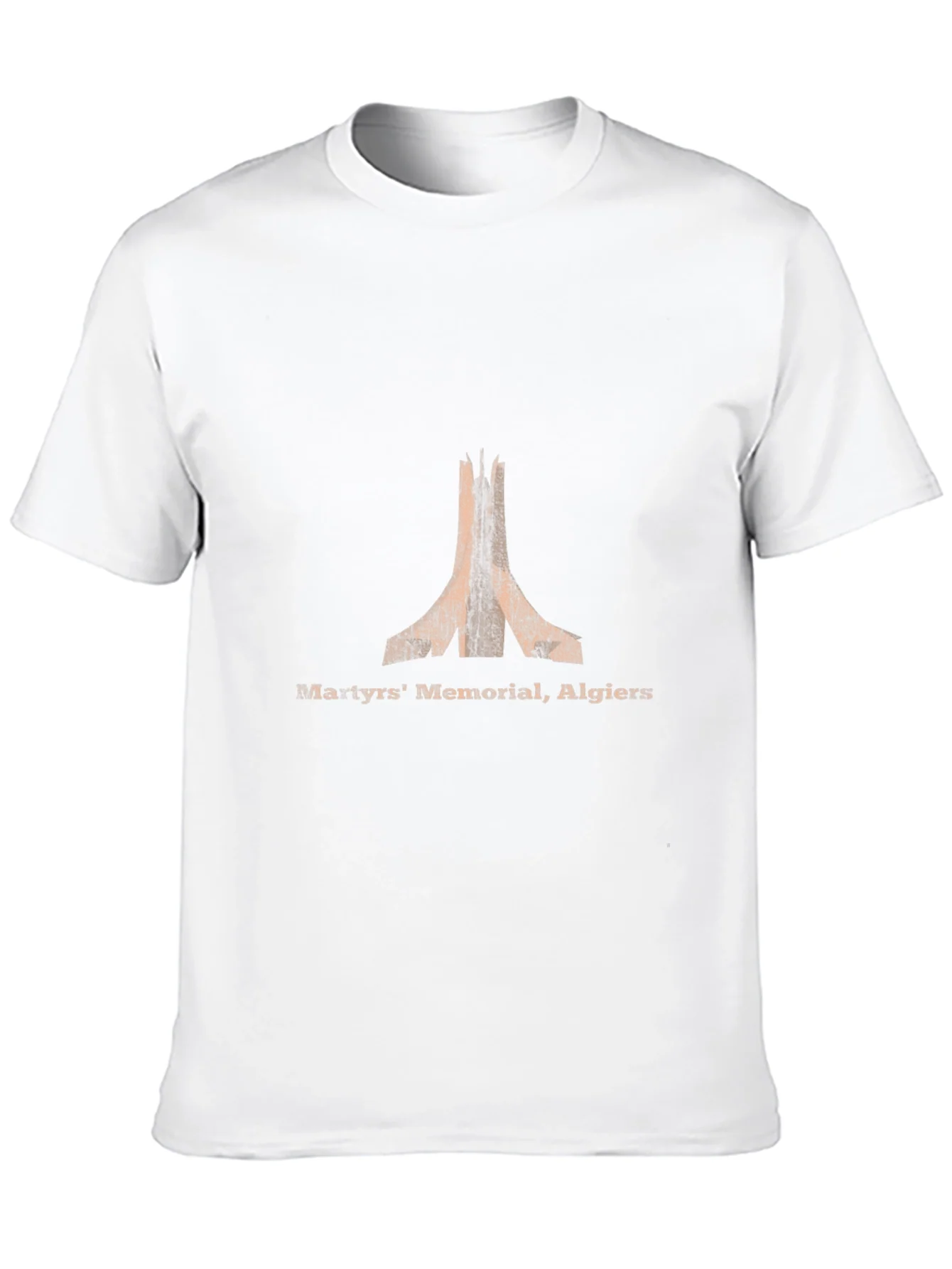 Martyrs Memorial Algiers T-Shirt - Vintage Black Cotton Tee